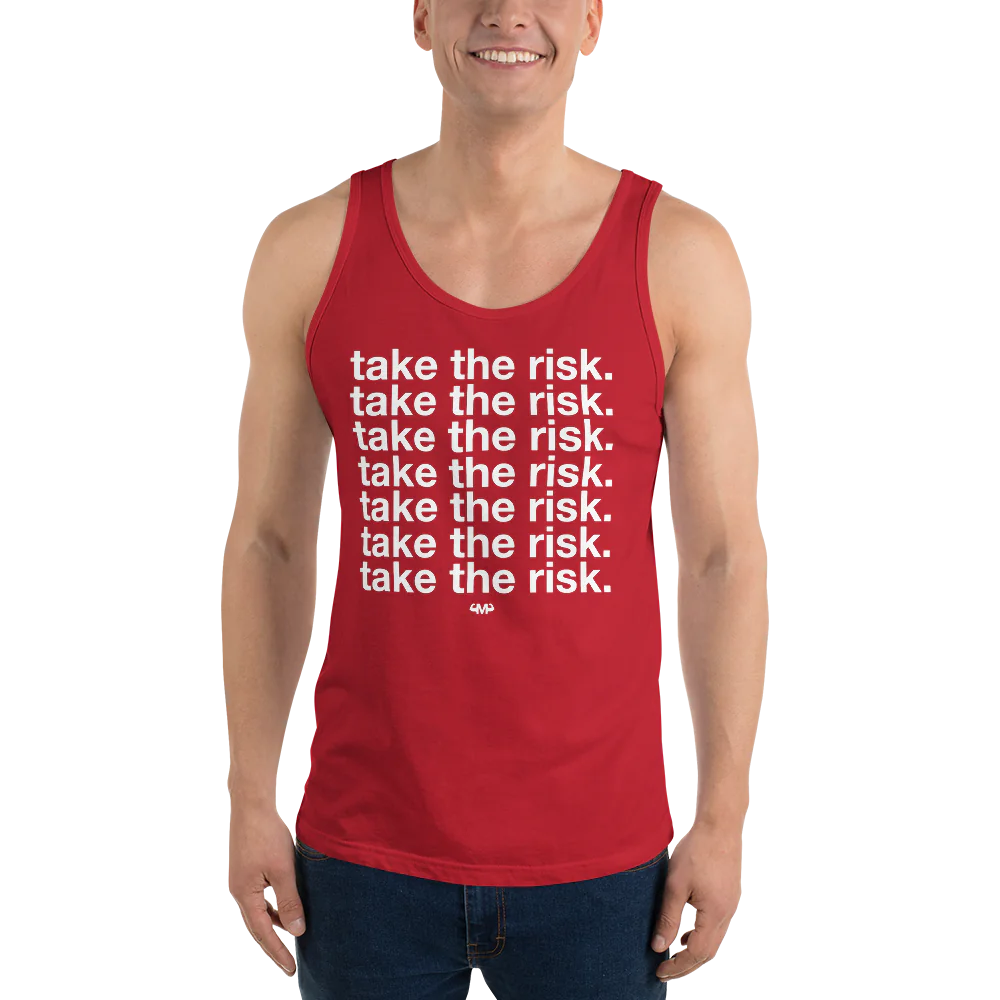 Take The Risk Men’s Staple Tank Top | Bella + Canvas 3480
