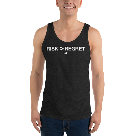 Risk > Regret Men’s Staple Tank Top | Bella + Canvas 3480