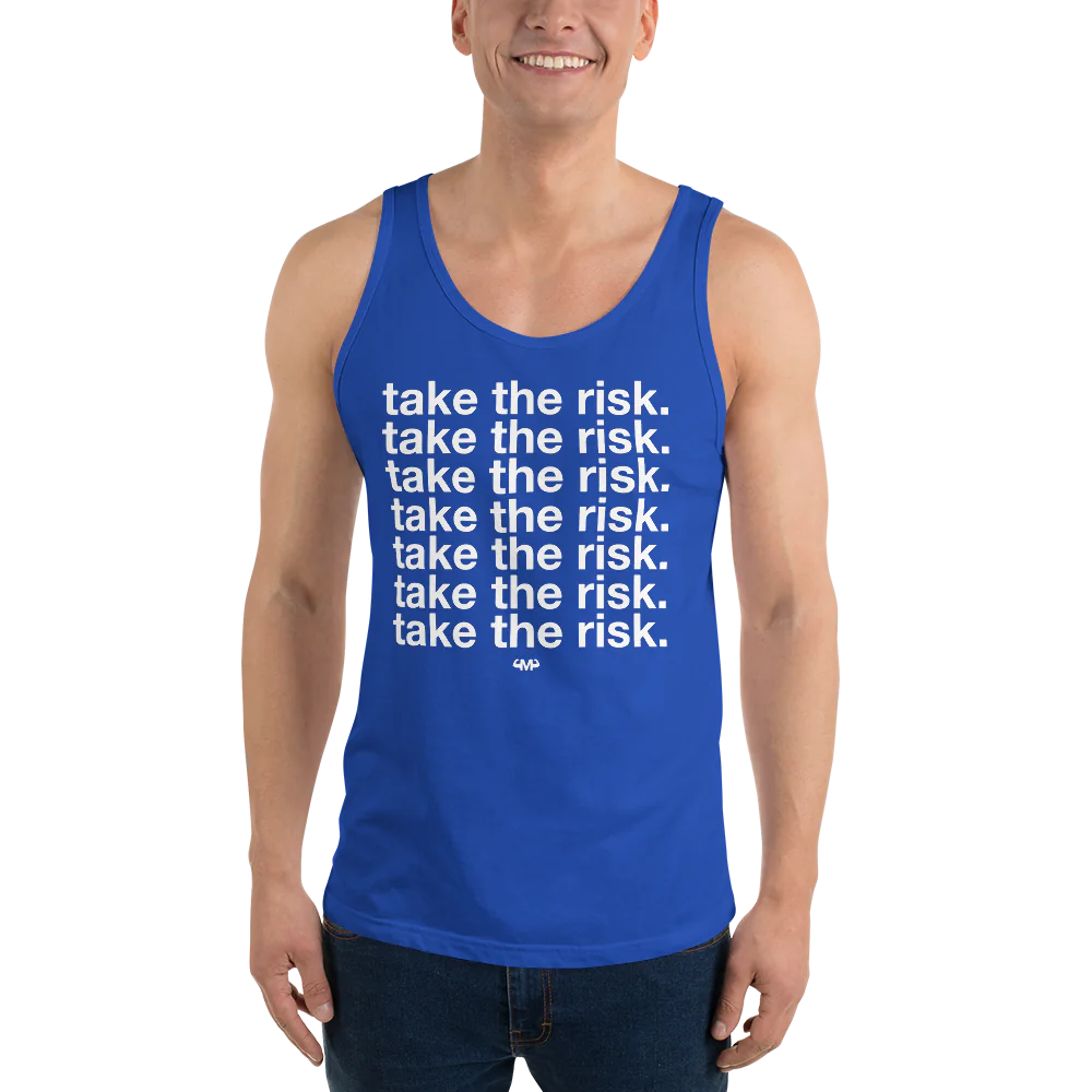 Take The Risk Men’s Staple Tank Top | Bella + Canvas 3480