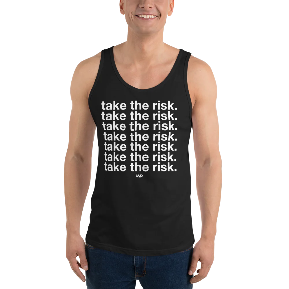 Take The Risk Men’s Staple Tank Top | Bella + Canvas 3480