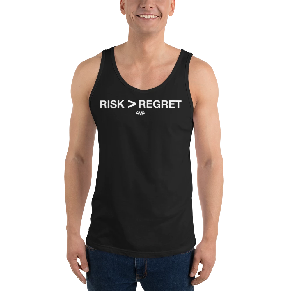 Risk > Regret Men’s Staple Tank Top | Bella + Canvas 3480