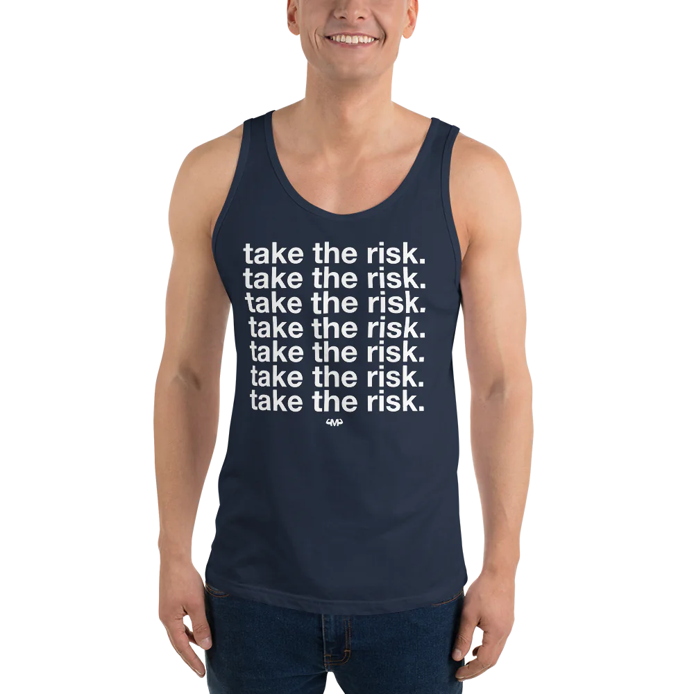 Take The Risk Men’s Staple Tank Top | Bella + Canvas 3480